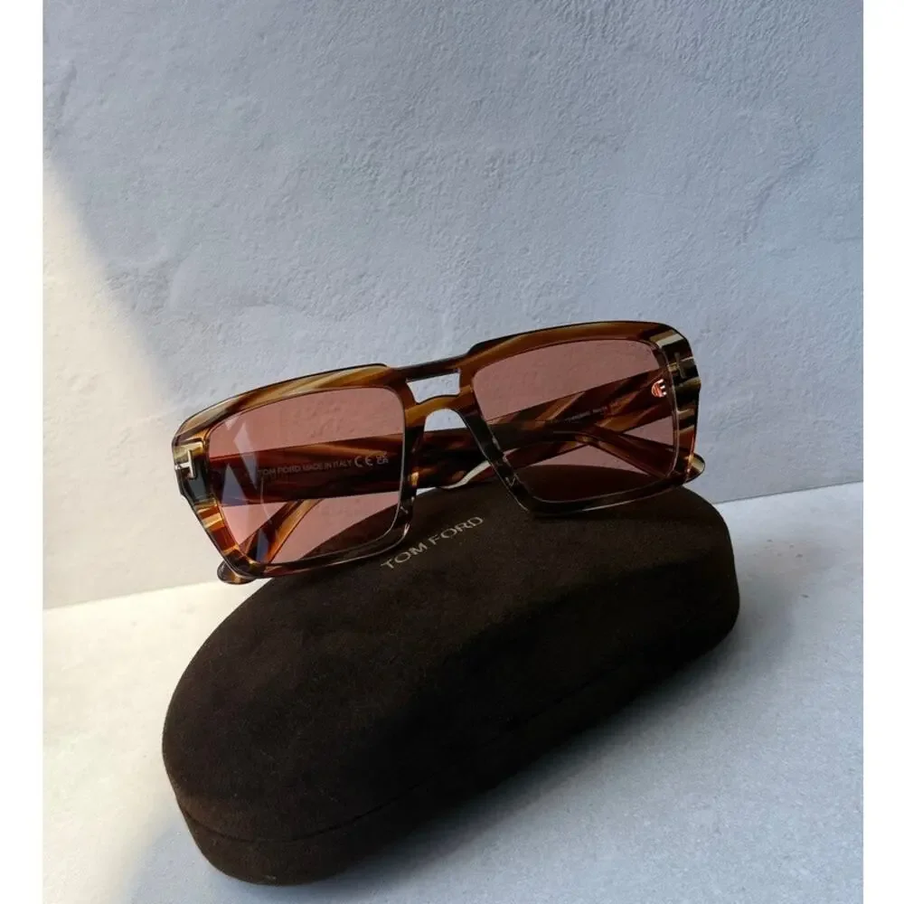 NEW Tom Ford Redford FT1153 Sunglasses Havana Photochromic